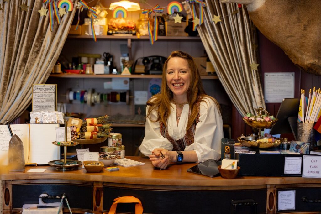 Local gift shop owner in downtown Lee, Massachusetts