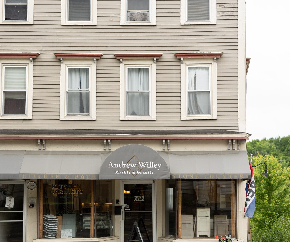 A historic three-story storefront in downtown Lee