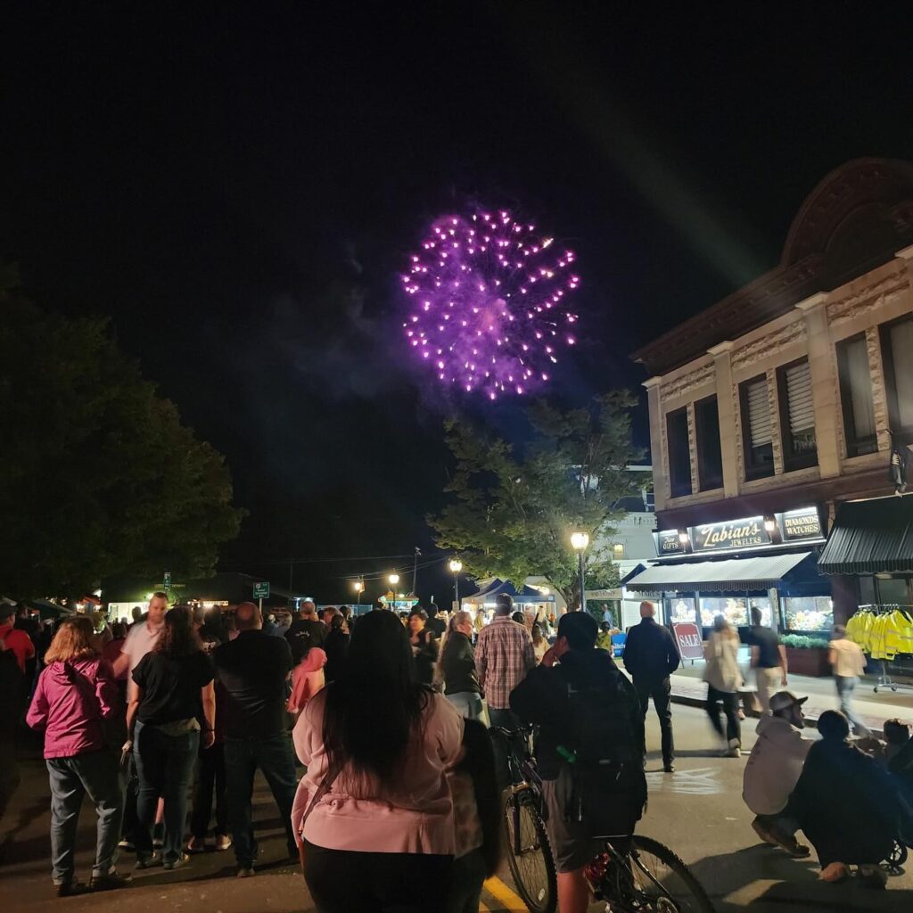 Founders Weekend fireworks display