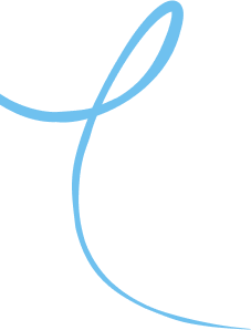 accent blue line bottom left